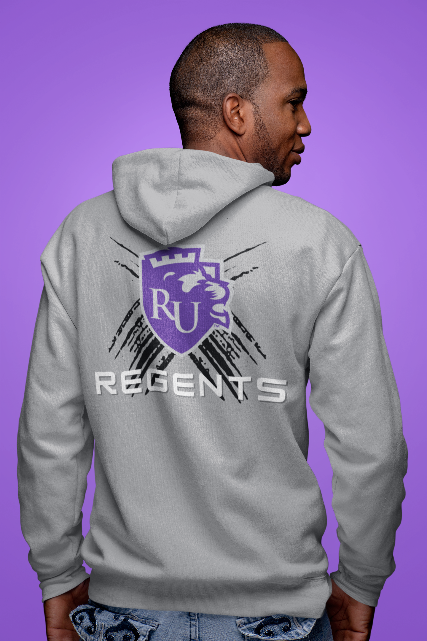 RU Shield Hoodie Grey